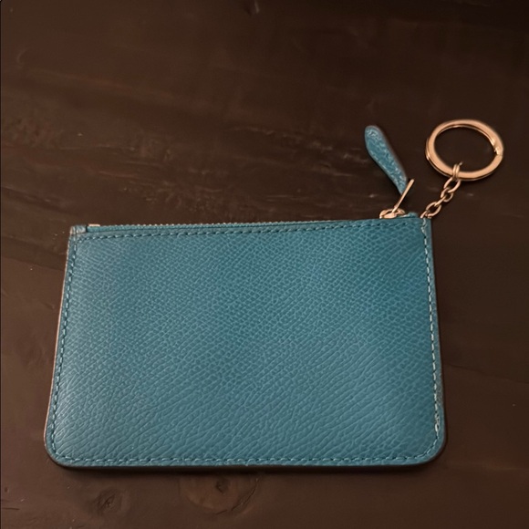 Coach Blue Leather Keychain Wallet - Picture 2 of 4